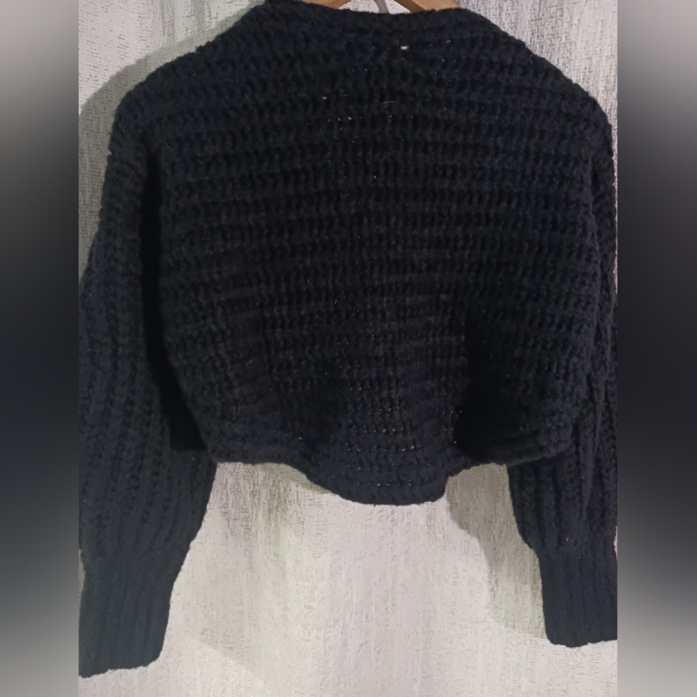 ANTHROPOLOGIE Alpaca Wool Shrug sweater womens XS petite - Picture 4 of 12
